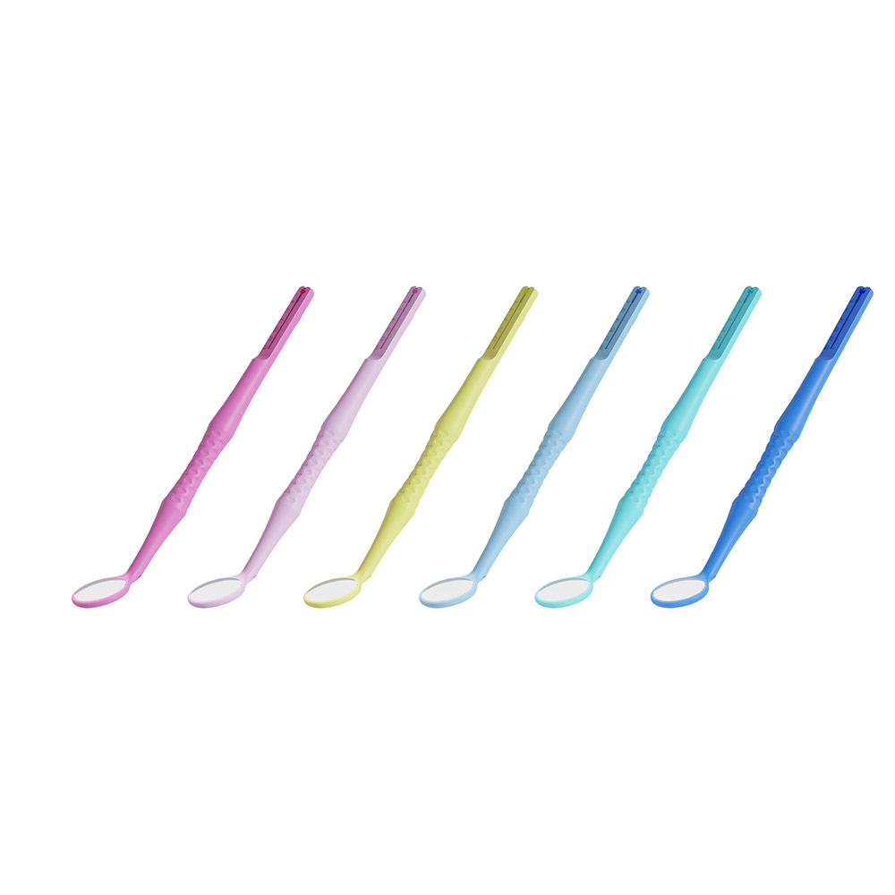 Motranser Rainbow M2 Dental Mirrors with Endo Guage (Pack of 10) - Dentalstall India